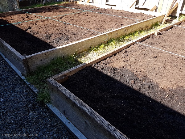 Vegetable beds ready! Photo by My Garden Plot